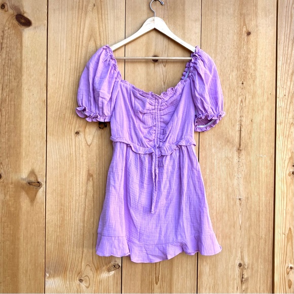 Show Me Your NWT Mumu Sophie Lilac Gauze Dress Sz Medium - Picture 2 of 7